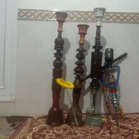 قلیان چوبی و فلزی