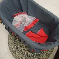 تخت نوزاد به همراه پشه بند و نی نی لای لای|تخت و صندلی بچه|قرچک, مهدیه|دیوار