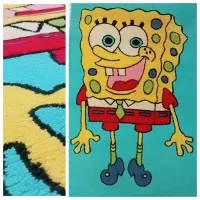 فرش کودک با طرح باب اسفنجی