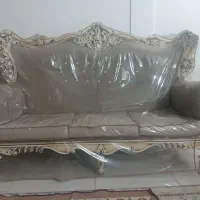 مبلمان تمام چوب (چوب بلوط)۷نفره|مبلمان خانگی و میز عسلی|مشهد, حضرت حجت|دیوار