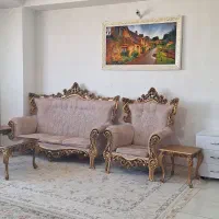 فروش مبل ۷ نفره با جلو مبلی و دوتا عسلی