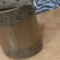 سطل زباله طلایی رنگ برای سالن