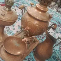 سماورذغالی.پارچ.قوریی مسی