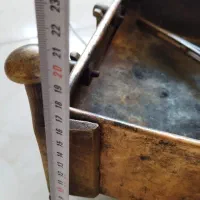 منقل مسی قدیمی|کلکسیون اشیاء عتیقه|دزفول, |دیوار