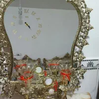 ست کامل اینه شمعدان و بوفه و ساعت  قدیمی وزن بالا|صنایع دستی و سایر لوازم تزئینی|تهران, تهرانسر مرکزی|دیوار
