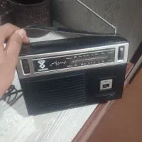 رادیو قدیمی عتیقه و اسپیکر دوباند سالم ومرتب