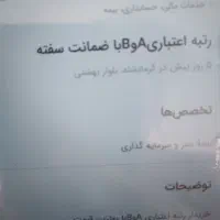 رتبه a وbرابرای ضمانت خریدارم