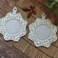 سرویس آشپزخانه آماده ی فروش با پارچه کتان نخ ترک|سفره، حوله، دستمال آشپزخانه|قیدار, |دیوار