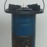 چراغ نفتی قدیمی کف برنجی