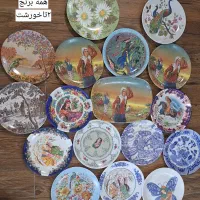 ورق بزن ظرف ظروف بشقاب ملامین قدیمی دیوارکوب سنتی