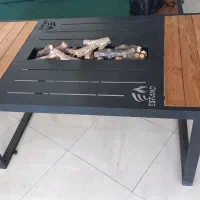 مبلمان باغی و میز آتشدان CNC