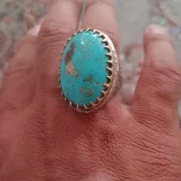 انگشتر فیروزه سنگین وزن رکاب دست ساز 41گرم|جواهرات|خواف, |دیوار