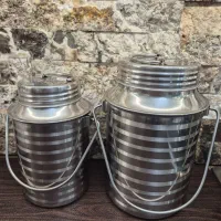 بانکه ،دبه استیل ،دبه روغن ،ظرف حبوبات ،