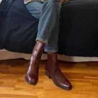 پوتین قهوه‌ای زنانه