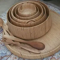 مناسب هدیه سرویس ۶پارچه نوی نو چوبی|ظروف سرو و پذیرایی|تهران, استخر|دیوار