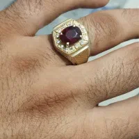 انگشتر یاقوت معدنی افغان