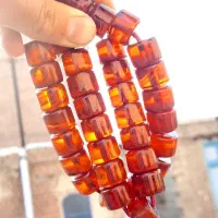 تسبیح کهربا ۳۳ تایی|کلکسیون اشیاء عتیقه|نقده, |دیوار