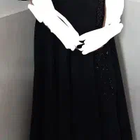 پیراهن مشکی مزون دوز کار دست