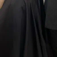 لباس شب مشکی در حد نو دوخت مزون تمام سنگدوزی شده