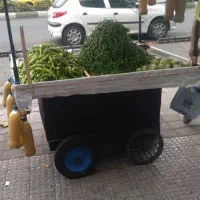 گاری چوبی صندوق دار