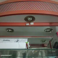 ویترین آلومینیوم آیینه چراغدار|بوفه، ویترین، کنسول|لنجان, |دیوار