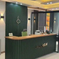 میز پیشخوان مدرن به همراه دراور ۶ کشویی