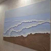 تابلو رنگ روغن برجسته (آرامش هنر) پرطرفدار|تابلو، نقاشی، عکس|اراک, |دیوار