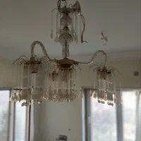 4 عدد لوستر کریستالی 4 تایی با قیمت استثنایی