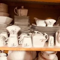 ظروف پذیرایی چینی ۹۸پارچه کامل بدون هیچ ناقصی|ظروف سرو و پذیرایی|ساری, |دیوار