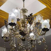 ۳۰ شعله لوستر برنز|لوستر و چراغ آویز|تهران, مجیدآباد|دیوار