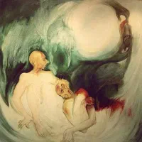 نقاشی رنگ و روغن ابعاد ۱۰۰در۱۰۰