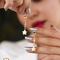 گوشواره ترند طلا ستاره ای با کمترین اجرت