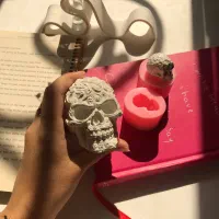 شمع جمجه اسکلت هالووین