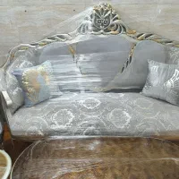 مبل استیل سلطنتی ۹نفره|مبلمان خانگی و میز عسلی|کرج, حسین‌آباد|دیوار