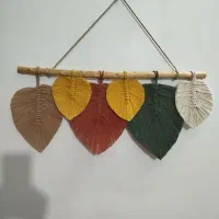 سطل و جا دستمالی و دیوار کوب مکرومه|صنایع دستی و سایر لوازم تزئینی|فردیس, قریشی|دیوار