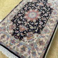 فرش دستبافت نیشابور گل ابریشم