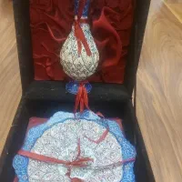 ست بشقاب و گلدان میناکاری نو