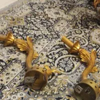 لوستر 9 شعله بهمراه دیوارکوب|لوستر و چراغ آویز|سنندج, |دیوار