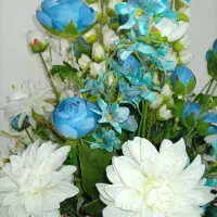 گلدان با گل مصنوعی|گل مصنوعی|فلاورجان, |دیوار