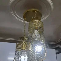 لوستر سه تایی بسیار شیک وزیبا سالم
