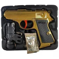 تفنگ اسباب بازی کلت والتر PPK تیر ژله ای طلایی