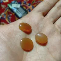 عقیق یمنی پرتغالی خوش رنگ آبدار