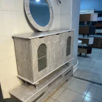 ست آینه کنسول مدل حصیری|بوفه، ویترین، کنسول|هشتگرد, شهرک راه آهن|دیوار