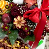 میوه ارایی یلدایی نون پنیر سفره عقد سبدحناو...