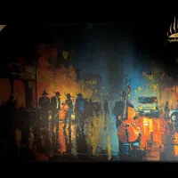 تابلو هنری دافکس نمای شهری کلاسیک