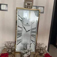 ساعت رو میزی مستطیلی شکل رنگ طلایی شیک