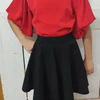 شومیز و دامن کلوش شیک دخترانه