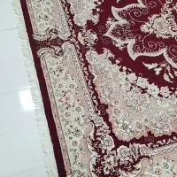 چهار تخته فرش12متری کرم زرشکی در حد نو|فرش|ایلام, |دیوار