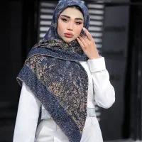 روسری دستدوز چاپخیس طرح شنل|لباس|رودسر, |دیوار