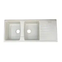 سینک گرانیتی شاک توکار دو لگن باسینی geraino sink